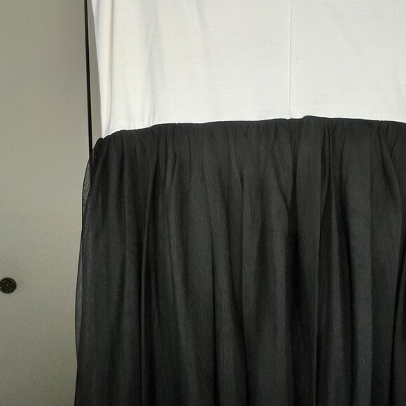 Forever 21 Black and White Tulle Dress - Size 1X - Picture 3 of 3